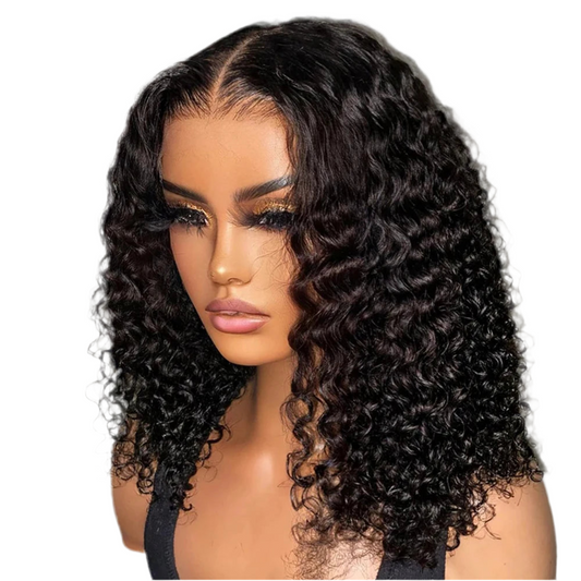 Human Hair Water Wave Lace Bob Wig