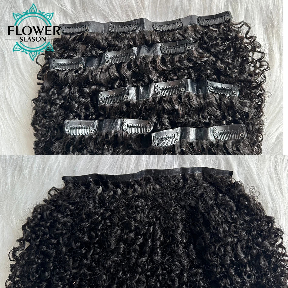 Afro Kinky Curly Clip ins Hair Extensions